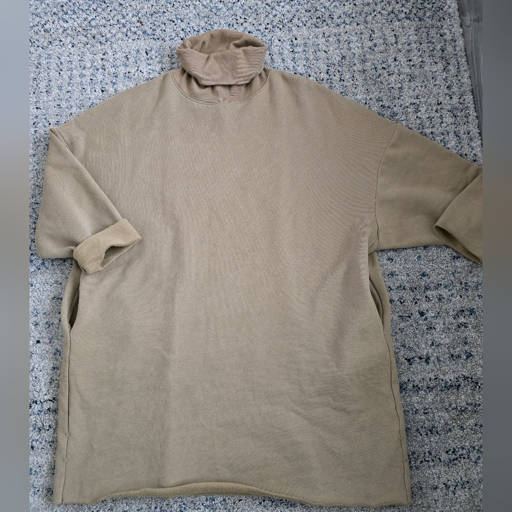 OAK + FORT Tan Midi Dress